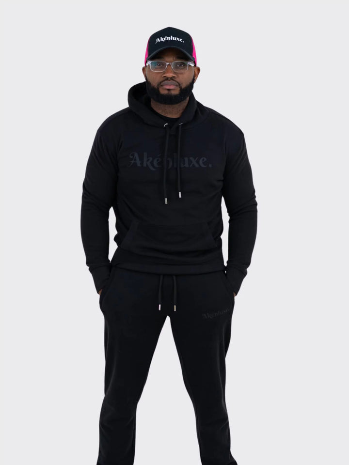 Akénluxe Premium Soft-Touch Rubberized Logo Unisex Hoodie