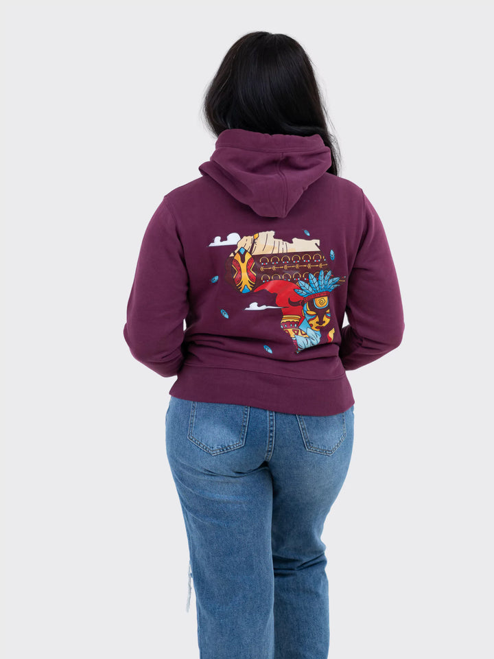 AkénLuxe Premium Soft-Touch Map of Africa Women Hoodie