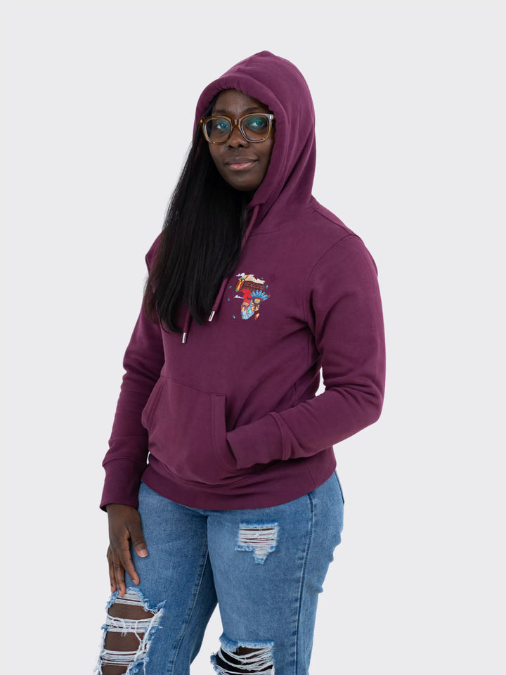 AkénLuxe Premium Soft-Touch Map of Africa Women Hoodie